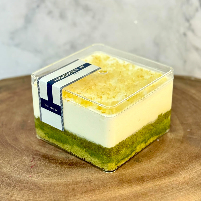 Yuzu Matcha Mousse Cake